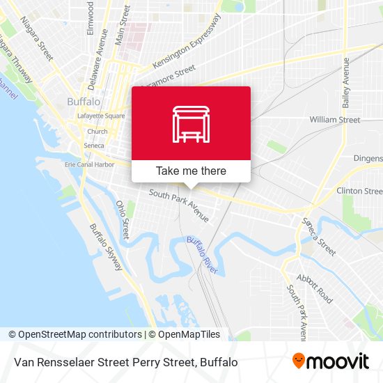 Van Rensselaer Street Perry Street map