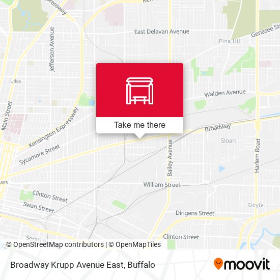 Broadway Krupp Avenue East map