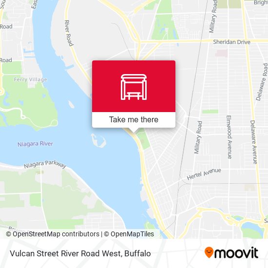Vulcan Street River Road West map