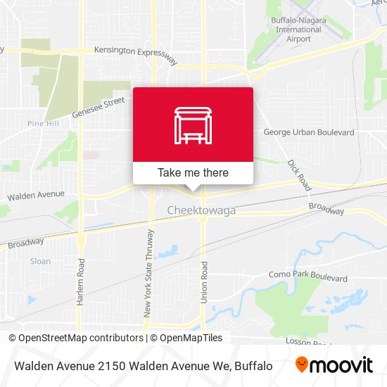 Mapa de Walden Avenue 2150 Walden Avenue We