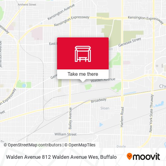 Mapa de Walden Avenue 812 Walden Avenue Wes