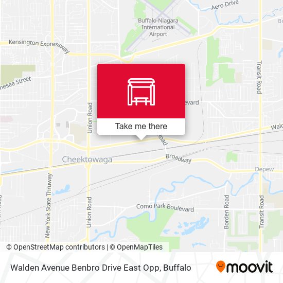 Mapa de Walden Avenue Benbro Drive East Opp