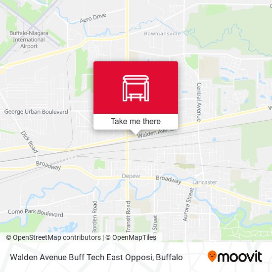 Mapa de Walden Avenue Buff Tech East Opposi