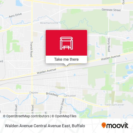 Walden Avenue Central Avenue East map