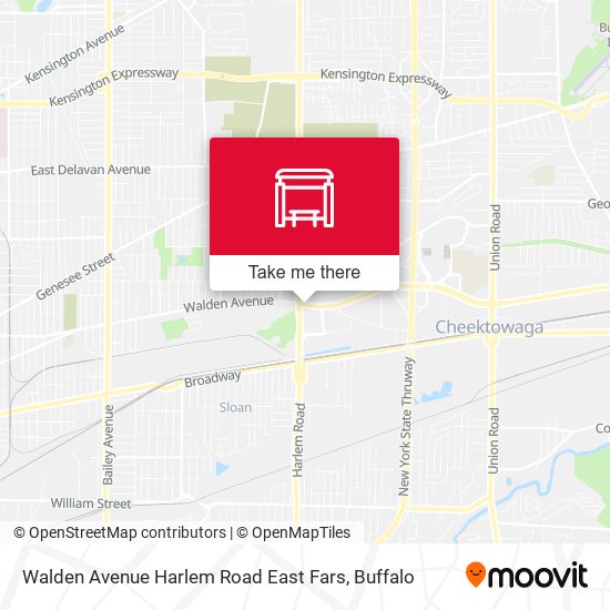 Walden Avenue Harlem Road East Fars map