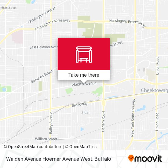 Walden Avenue Hoerner Avenue West map