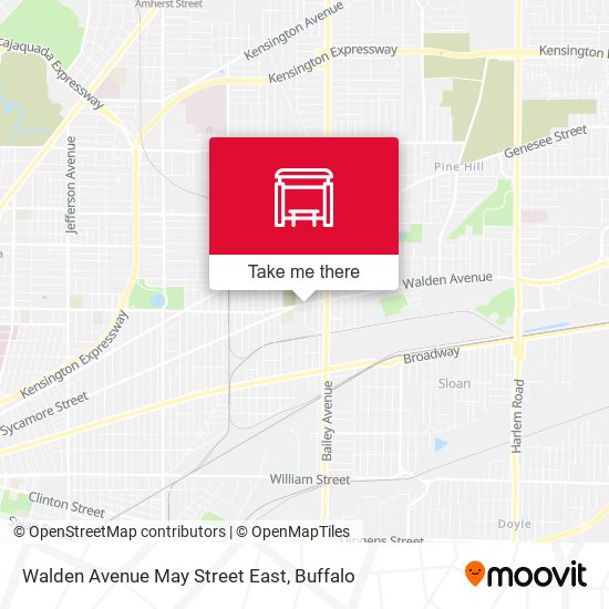 Walden Avenue May Street East map