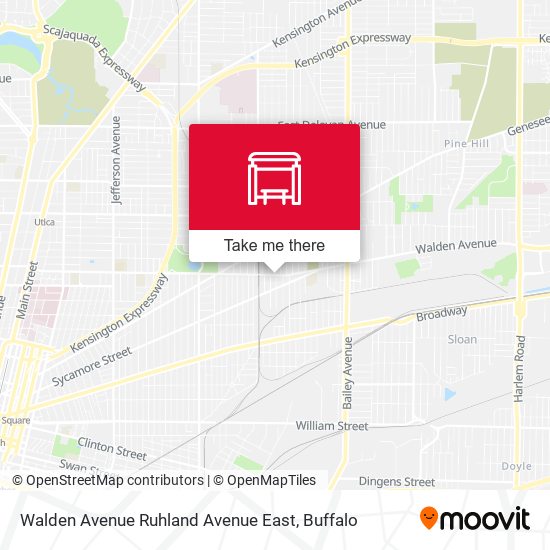 Mapa de Walden Avenue Ruhland Avenue East
