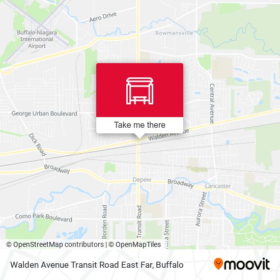 Walden Avenue Transit Road East Far map