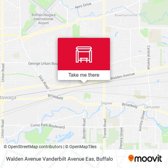 Walden Avenue Vanderbilt Avenue Eas map