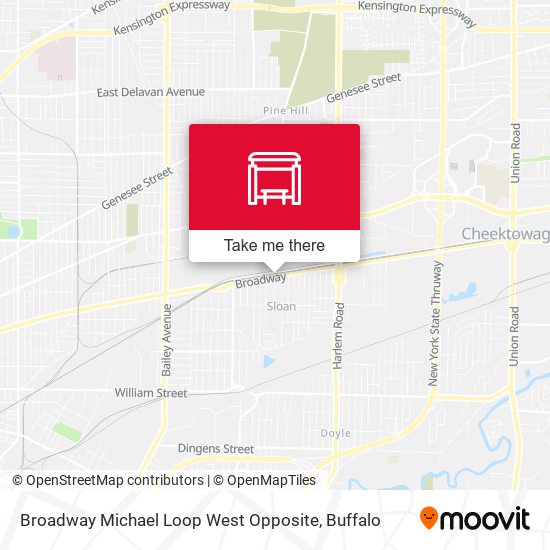 Broadway Michael Loop West Opposite map