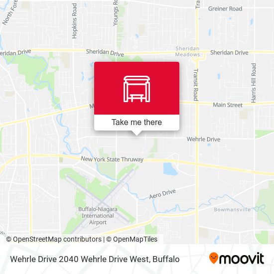 Wehrle Drive 2040 Wehrle Drive West map