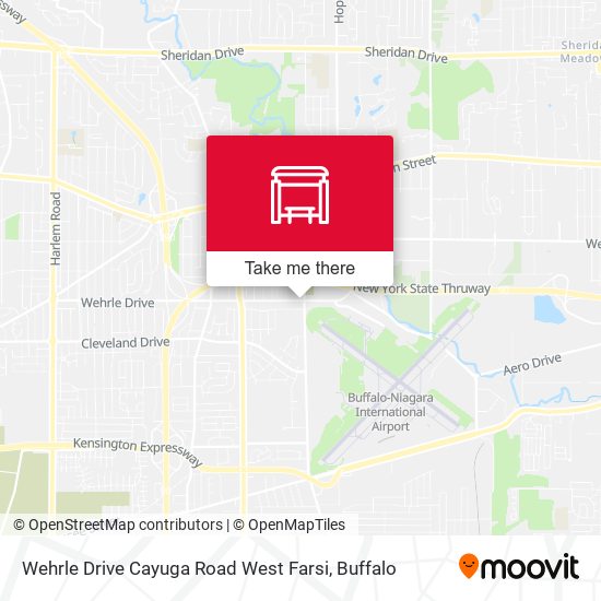 Wehrle Drive Cayuga Road West Farsi map