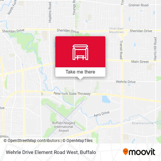 Wehrle Drive Element Road West map