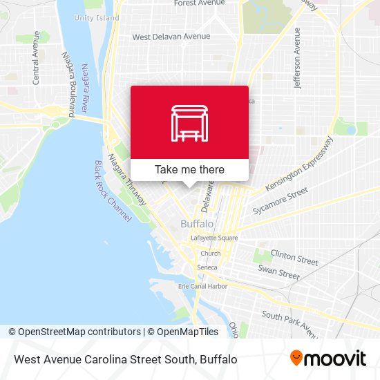 West Avenue Carolina Street South map