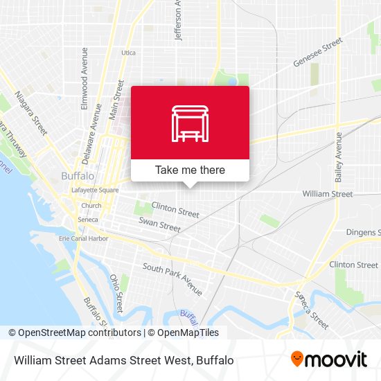 William Street Adams Street West map