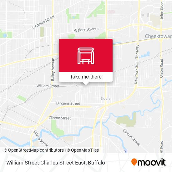 Mapa de William Street Charles Street East