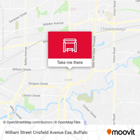 Mapa de William Street Crisfield Avenue Eas