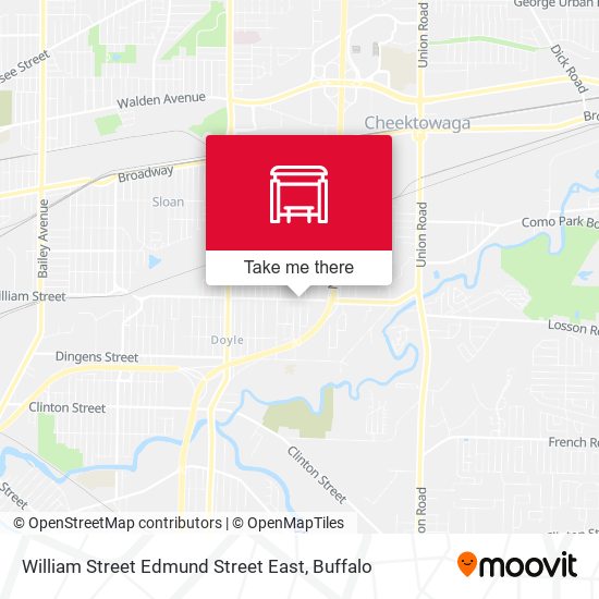 William Street Edmund Street East map