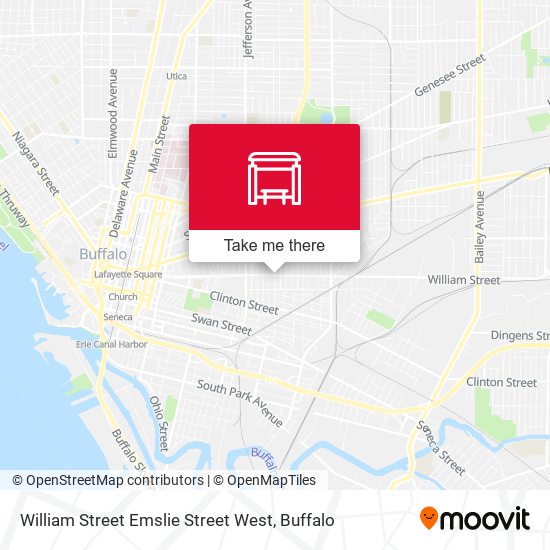 William Street Emslie Street West map
