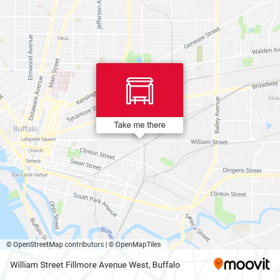 William Street Fillmore Avenue West map