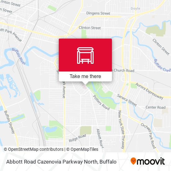 Mapa de Abbott Road Cazenovia Parkway North