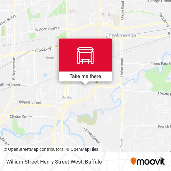 Mapa de William Street Henry Street West