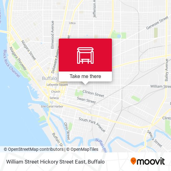 Mapa de William Street Hickory Street East