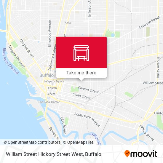 William Street Hickory Street West map