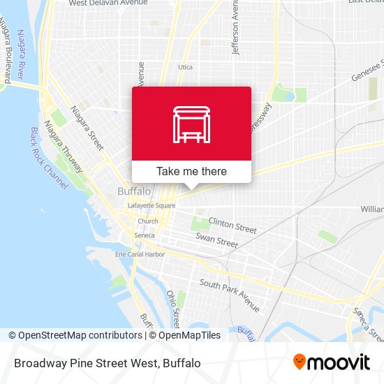 Mapa de Broadway Pine Street West