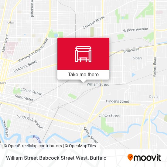 Mapa de William Street Babcock Street West