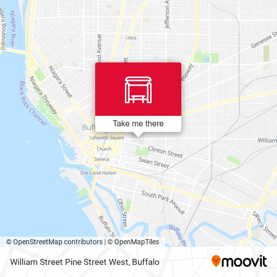 William Street Pine Street West map