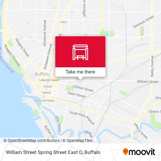 William Street Spring Street East O map