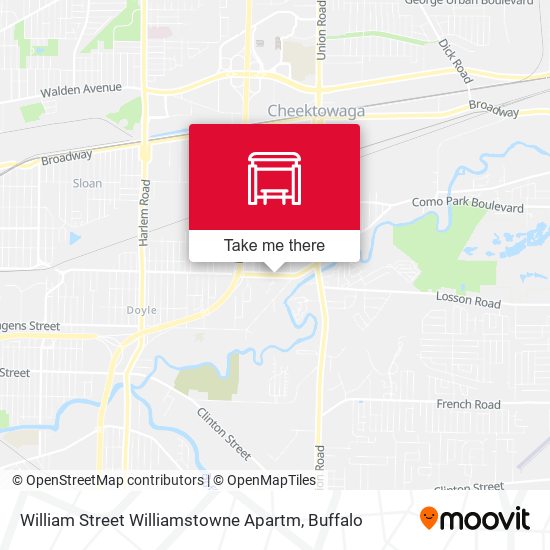 William Street Williamstowne Apartm map