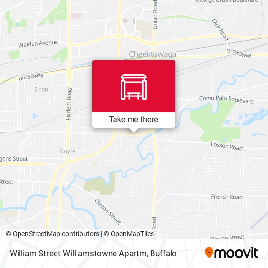 William Street Williamstowne Apartm map