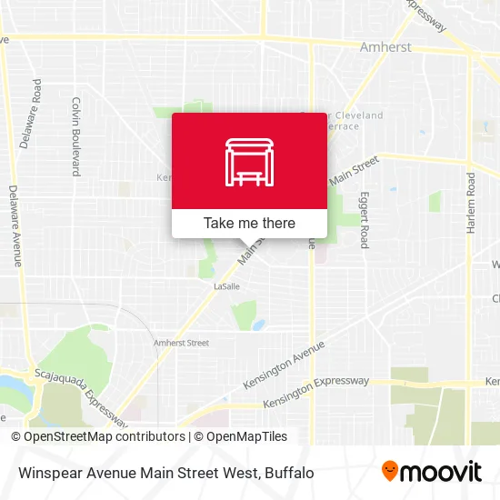 Mapa de Winspear Avenue Main Street West