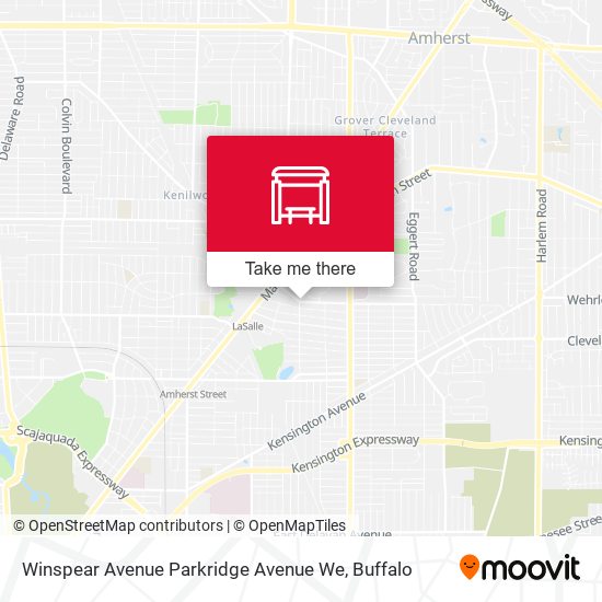 Mapa de Winspear Avenue Parkridge Avenue We