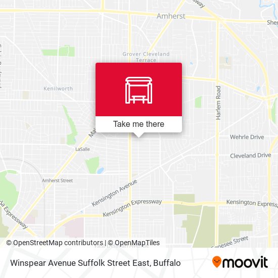 Winspear Avenue Suffolk Street East map