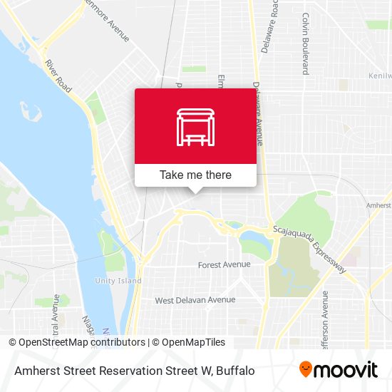 Mapa de Amherst Street Reservation Street W