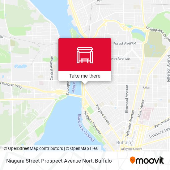 Niagara Street Prospect Avenue Nort map