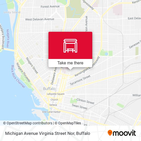 Michigan Avenue Virginia Street Nor map