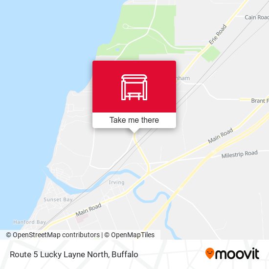 Route 5 Lucky Layne North map