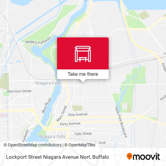 Mapa de Lockport Street Niagara Avenue Nort