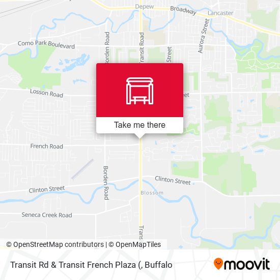 Transit Rd & Transit French Plaza map