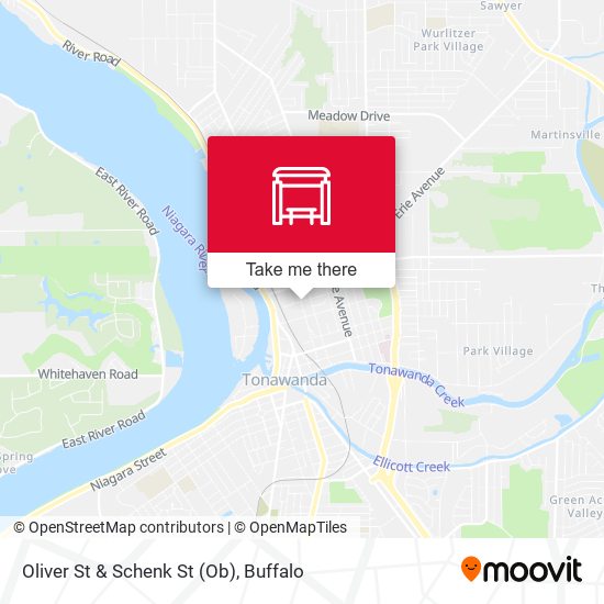 Oliver St & Schenk St (Ob) map