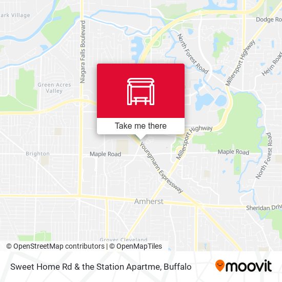 Sweet Home Rd & the Station Apartme map