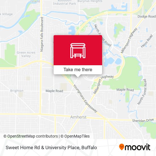 Mapa de Sweet Home Rd & University Place