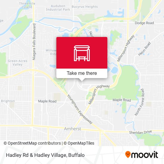 Hadley Rd & Hadley Village map