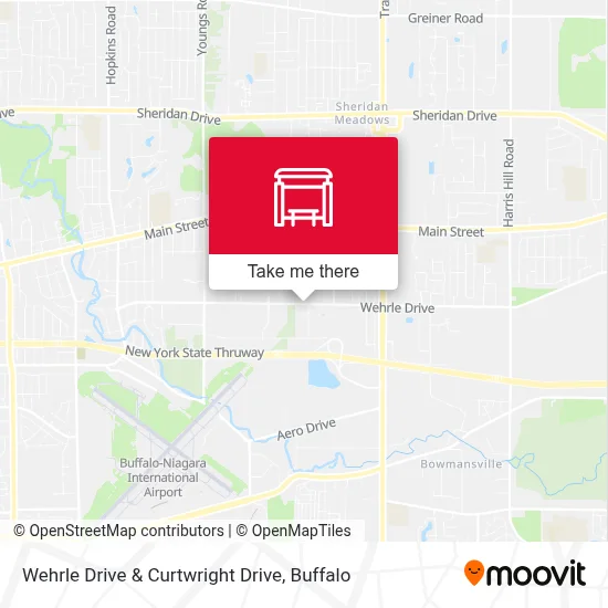 Wehrle Drive & Curtwright Drive map