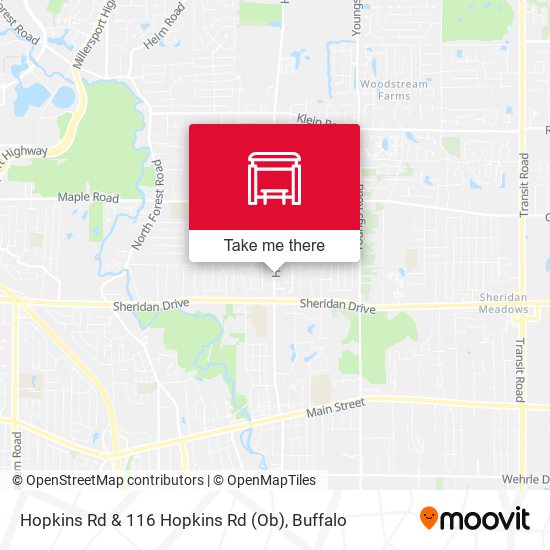 Mapa de Hopkins Rd & 116 Hopkins Rd (Ob)